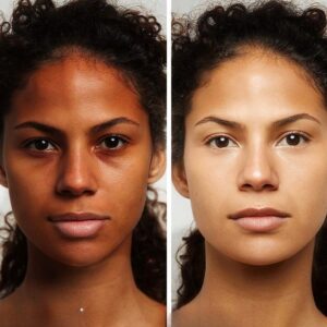 skin whitening before after photos